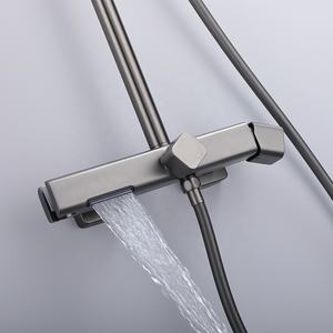 Juego de <span class=keywords><strong>ducha</strong></span> de <span class=keywords><strong>columna</strong></span> de <span class=keywords><strong>tres</strong></span> funciones de buena calidad Jiangmen Factory Cascada Caño <span class=keywords><strong>Ducha</strong></span> superior grande - Product Image 2
