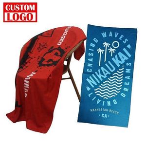 100% Polyester Cotton Custom <b>Microfiber</b> <b>Towel</b> Summer Beach <b>Towels</b> With Tassels - Product Image 1