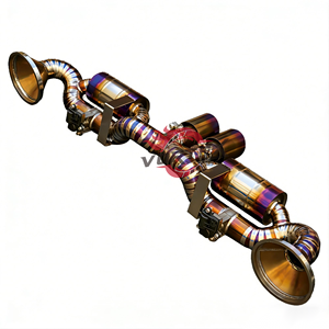 Sistema de Escape Catback Vortex Titanium Valvetronic para Porsche 992 GT3 4.0L 2022-2025 con Control Remoto, Acabado Azul Quemado, 1.2mm - Product Image 3