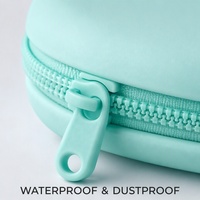 Pochette cosmétique en silicone avec fermeture éclair, organiseur de maquillage portable, étui de rangement de voyage, pochette étanche, vente en gros OEM ODM directe