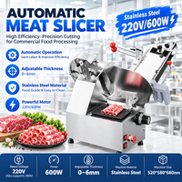Trancheuse à viande en acier inoxydable de 10 pouces, double usage, pour viande fraîche et congelée, épaisseur réglable, pour restaurant, bœuf