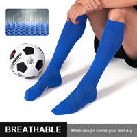 FITRELL Lot de 2/3 Chaussettes de cyclisme en Spandex/Polyester, Anti-bactériennes, avec logo, pour adultes (hommes/femmes), coupe haute, automne