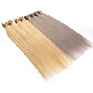 批发双拉彩色印度雷米100%真人发接发带10A/12A级丝滑直发波浪10-30英寸 - Product Image 5