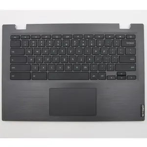 Ag notebook cinza escuro palmrest capa superior teclado touch pad, substituição para lenovo 14e 81mh chromebook, montagem superior