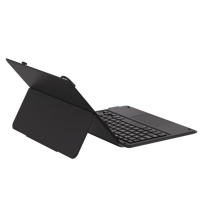 Casing Keyboard Folio Kulit PU yang Dapat Disesuaikan untuk Tablet Samsung 10-11 inci, Keyboard 78 Tombol dengan Lampu Latar 7 Warna dan Touchpad
