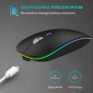 Luzes led coloridas recarregá<span class=keywords><strong>vel</strong></span>, <span class=keywords><strong>sem</strong></span> <span class=keywords><strong>fio</strong></span>, <span class=keywords><strong>sem</strong></span> <span class=keywords><strong>fio</strong></span>, ergonômica, led, dual mode, 2.4g, bt, <span class=keywords><strong>mouse</strong></span>, para computador, escritório - Product Image 3