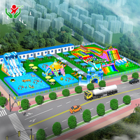 Parc gonflable géant sur mesure à thème, équipement d'amusement extérieur et intérieur pour les centres de villégiature et les carnavals