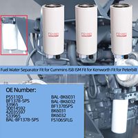 Filtre à Carburant Séparateur d'Eau pour Ford Peterbilt FS1065 4934879 P551103 BF1378-SPS 33965 3406889 FS1003, 1 Jeu de 6 Pièces