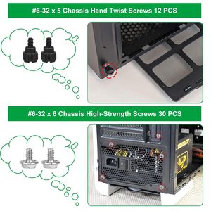 Computer Pc Diy Space Screws Assortment Kit 350 Pieces For Desktop Case Motherboard Hard Drive Fan And Power Supply - Product Image 4