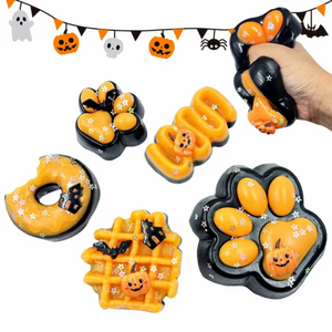 Juguetes Antiestrés de Mochi TPR para Halloween, Juguetes Blandos de Compresión con Forma de Calabaza, Juguetes Sorpresa para Regalos de Fiesta - Product Image 1