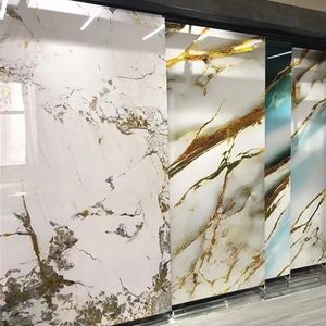 Autocollants muraux en mousse XPE imperméables, effet marbre géométrique moderne, brillants, autocollants, pelables et repositionnables, 1 an pour usage domestique - Product Image 6