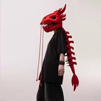 Costume en peluche squelette de dinosaure, masque facial portable, fête d'anniversaire, 80 cm/120 cm pour 6-8 ans G25-928