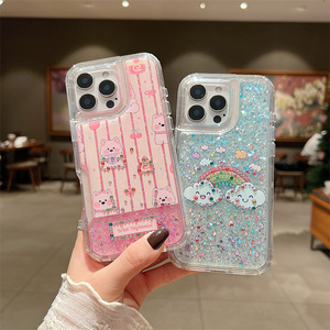 Incrustaciones de diamantes 2 en 1 Pc + TPU Combo <span class=keywords><strong>a</strong></span> prueba de golpes fundas para teléfonos móviles para Huawei Honor Play 60 <span class=keywords><strong>Plus</strong></span> 5G/200 Smart - Product Image 1