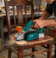 Cepilladora Eléctrica Portátil Power Action para Madera, Máquina de Cepillado para Trabajos de Carpintería, Bricolaje y Uso Industrial