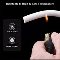 Bande d'étanchéité en mousse de Silicone carrée blanche souple bricolage fenêtre porte tuyau d'étanchéité Service de traitement personnalisable pour la découpe à la Machine