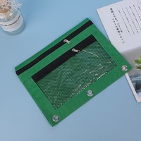 Carpeta Organizadora con Cierre Oxford B5, Carpeta Portafolio de 3 Anillas, Estuche de Almacenamiento Resistente para Oficina y Escuela