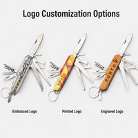 Couteau multifonction pliable 11-en-1 avec logo personnalisé, souvenir de Norvège, porte-clés, vente en gros