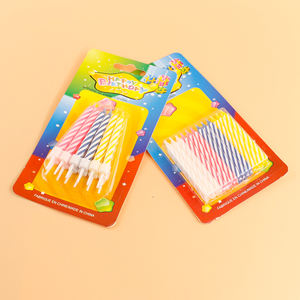 Dia 5mm 24 pièces par paquet bougies de gâteau d'anniversaire en spirale - Product Image 2