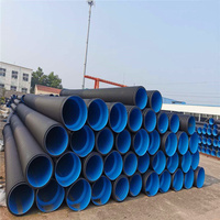 Tuyau de conduit électrique ondulé en HDPE flexible conduit de câble souterrain ligne d'égout de vidange d'eau