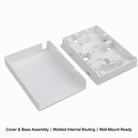 Boîtier de terminaison fibre optique intérieur FTTH SC/APC 2 cœurs, prise murale FTTH 1 port 90x120mm PC/ABS Blanc