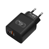 Chargeur rapide USB-C PD 40W pour iPhone Android, adaptateur secteur USB-C type C EU US, chargeurs de téléphone multiport USB QC4.0 pour voyage