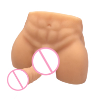 OEM Realistischer Dildo für Frauen – Großer, kurviger Po-Masturbator, lebensechtes Erwachsenenspielzeug für schwule Männer, halbkörperiges Hüftmodell, 100 % wasserdicht