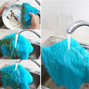 Chiffons en fibres de bois pour le nettoyage de la cuisine, serviettes absorbantes, recyclables, faciles à nettoyer, jetables, chiffons magiques pour le nettoyage de la cuisine - Product Image 3