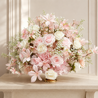 Centerpiece Bola Bunga Cantik Populer, Elegan, untuk Pernikahan, 30 cm, Buket Bola Bunga Pernikahan