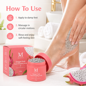 Gommage corporel hydratant et exfoliant au sucre, enrichi au beurre de karité, vitamine E et fruit du <span class=keywords><strong>dragon</strong></span> naturel, à particules fines, pour les pieds, OEM - Product Image 4