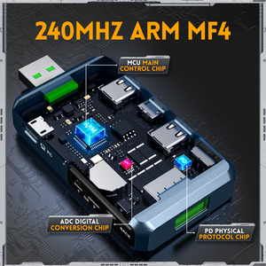 FNIRSI FNB48P Probador USB, Voltímetro, Amperímetro TIPO-C, Detección de Carga Rápida, Medición de Capacidad y Ondulación con Metal - Product Image 4