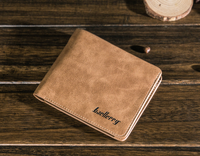 Dompet Uang Pria PU Tahan Air, Pendek, Multi-Kartu, Kasual, Penjepit Uang Bentuk Berlian Tiga Dimensi, Tipis, Horizontal, Lembut