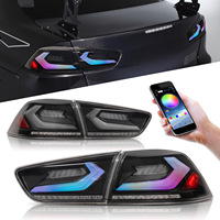 Nuevas Luces Traseras LED RGB de 12V para Mitsubishi Lancer EVO X y Sportback 2008-2018, Ensamblaje de Luces Traseras Personalizadas, Modificación de Automóviles