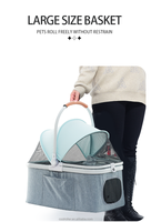 Poussette pour animaux de compagnie (chien, chat) avec logo OEM, prix d'usine