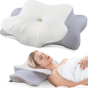 Double Memory Foam Pillow New Neck Support Helps Couples Lovers Evacuate Arm More Easily Comfortable Bed Pillows for Husband - Product Image 1
