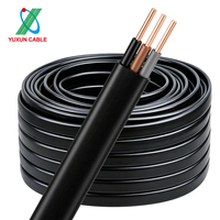 Außen-BVVB-Flachkupferkabel, wasserdicht, UV-beständig, flexibel, 2,5 mm², 3-adrig, BVVB-Elektrokabel