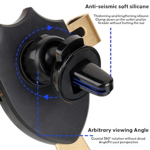 2024 New Arrival Nhôm Lá Chắn Không Khí Vent Xe Điện Thoại Chủ Auto-Grip Navigation Trọng Lực Xe Núi Phổ - Product Image 3