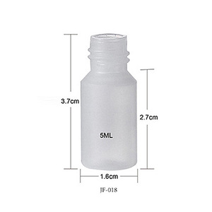 White 5Ml Dropper Bottles Cylinder Shape Sealing Type For Cosmetic Use General <b>Packaging</b> <b>Plastic</b> Bottles - Product Image 3
