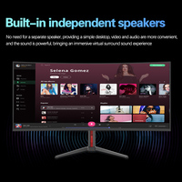 Monitor LED curvo para juegos de 38 pulgadas Envío rápido 3840*1600 100HZ KVM PBP NEGRO IPS Monitor de oficina