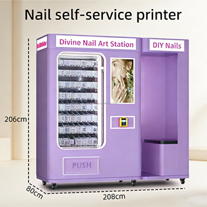 ตู้จำหน่ายสินค้าอัตโนมัติขายดีสำหรับเล็บปลอม ขนตาปลอม เครื่องสำอาง พร้อมเครื่องอ่านบัตรสำหรับห้างสรรพสินค้าและร้านทำเล็บ - Product Image 3