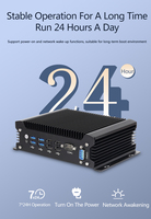 Mini PC sin ventilador I3 10110U DDR4 Dual PCIE Network Dual COM 8USB 4G moduleUbuntu Linux Computadora personal de escritorio para industrial