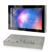 PC Industri Terintegrasi Layar Sentuh Kapasitif Tahan Air IP66 IP69K Intel N97 Tanpa Kipas 15,6 Inci Terbaru