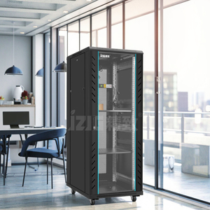 Nhà máy trực tiếp 32u Mạng thép tủ Rack với cửa kính Trung tâm dữ liệu máy chủ thiết bị truyền thông tủ - Product Image 2