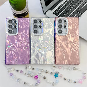 Étui de téléphone <span class=keywords><strong>Samsung</strong></span> S24 Ultra, <span class=keywords><strong>coque</strong></span> exquise effet plume <span class=keywords><strong>avec</strong></span> <span class=keywords><strong>chaîne</strong></span> de suspension anti-perte A16 A36, étui de téléphone en TPU antichoc - Product Image 3