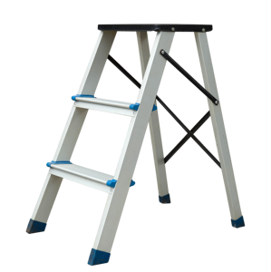 Échelle en alliage d'<span class=keywords><strong>aluminium</strong></span> pliante portable personnalisée de haute qualité épaissie sans fente avec repose-pieds - Product Image 1