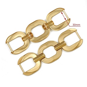 Fibbia a Catena in Lega di Zinco Placcata all'Ingrosso, Modello HD151, per Abiti da Donna, Cinture, Borse, Scarpe, Dimensione Interna 30mm - Product Image 1