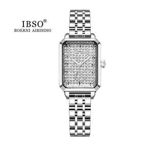<span class=keywords><strong>IBSO</strong></span> Rose luxe en acier inoxydable femmes montres à Quartz élégant goutte de pluie conception dames montres quotidiennes - Product Image 5