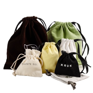 Bolsas de Regalo de Muselina con Cordón, de Algodón, con Diseño Personalizado, Diferentes Materiales y Logotipo Personalizado - Product Image 1