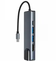 Station d'accueil 5 en 1 4K HD PD 100W USB-C Type C Hub pour Macbook Pro