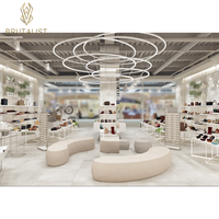 Magasin de chaussures moderne Design d'intérieur Vente au détail Chaussettes Salle d'exposition Magasin de chaussures Présentoir de meubles Présentoir de chaussures
