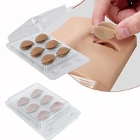 HadiyahBeauty 3 paires de globes oculaires en silicone pour le greffage des cils Headform 3 couleurs Mannequin remplaçable Lifelike Eyelid